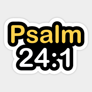 Psalm 24:1 Sticker